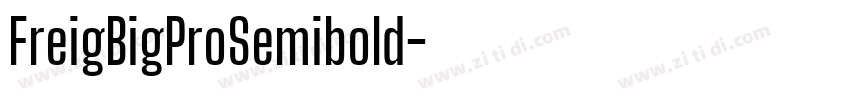 FreigBigProSemibold字体转换