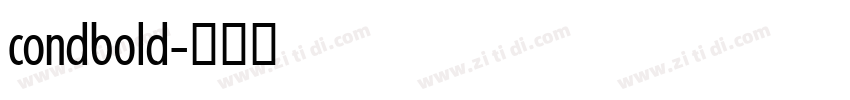 condbold字体转换