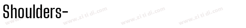 Shoulders字体转换 Shoulders字体转换