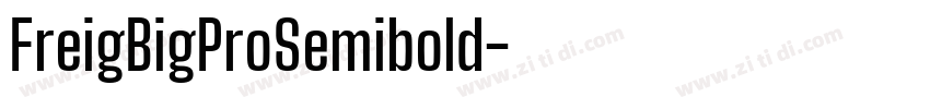 FreigBigProSemibold字体转换