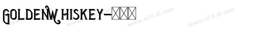 GoldenWhiskey字体转换