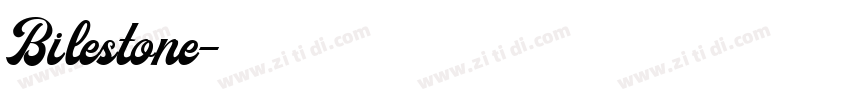 Bilestone字体转换