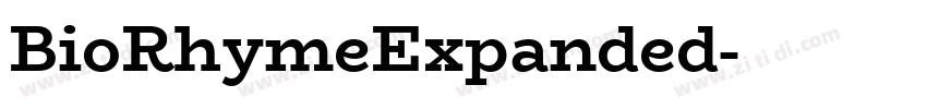BioRhymeExpanded字体转换