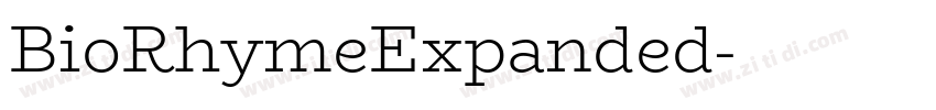 BioRhymeExpanded字体转换