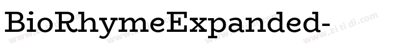 BioRhymeExpanded字体转换