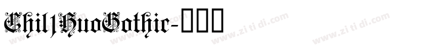 Chil1HuoGothic字体转换