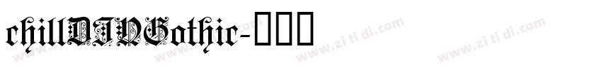 chillDINGothic字体转换