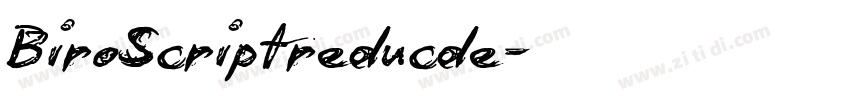 BiroScriptreducde字体转换