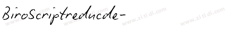 BiroScriptreducde字体转换