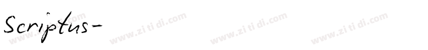 Scriptus字体转换