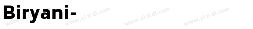 Biryani字体转换