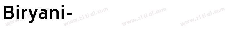 Biryani字体转换