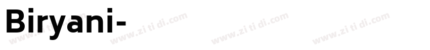 Biryani字体转换