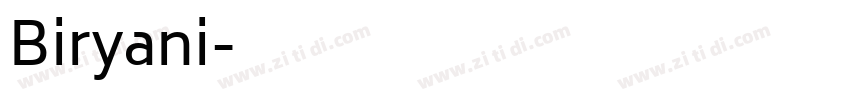 Biryani字体转换