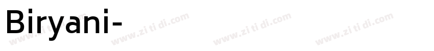 Biryani字体转换