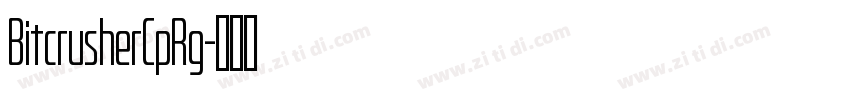 BitcrusherCpRg字体转换