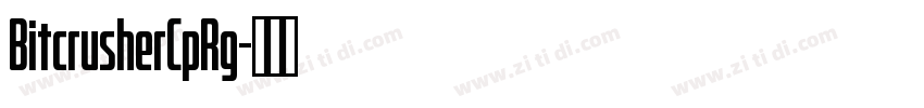 BitcrusherCpRg字体转换