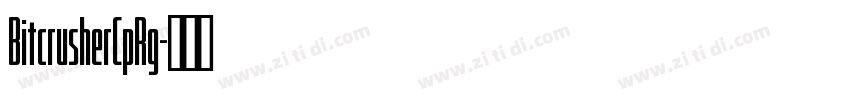 BitcrusherCpRg字体转换