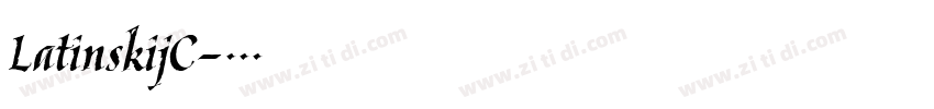 LatinskijC字体转换