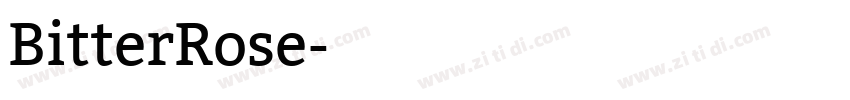 BitterRose字体转换
