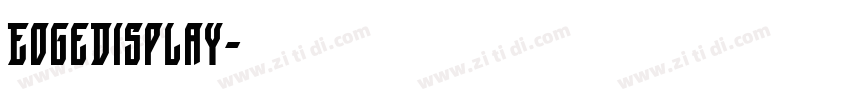 EdgeDisplay字体转换