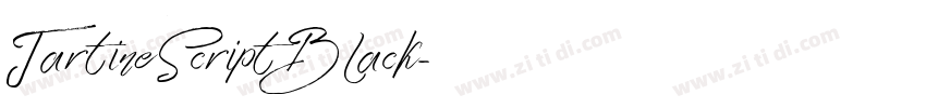 TartineScriptBlack字体转换
