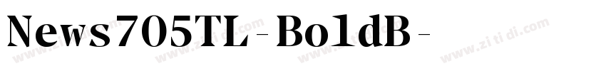 News705TL-BoldB字体转换