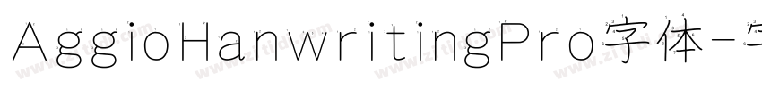 AggioHanwritingPro字体字体转换