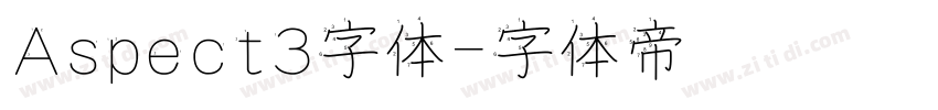 Aspect3字体字体转换