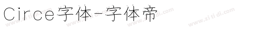Circe字体字体转换