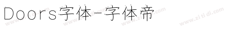Doors字体字体转换