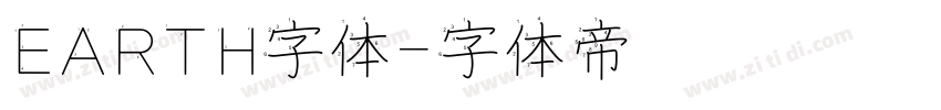 EARTH字体字体转换