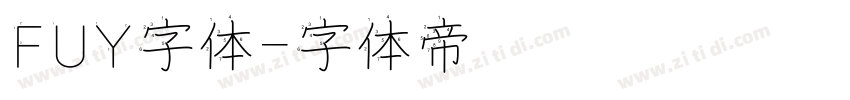 FUY字体字体转换