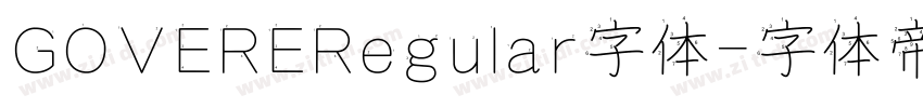 GOVERERegular字体字体转换