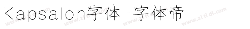 Kapsalon字体字体转换