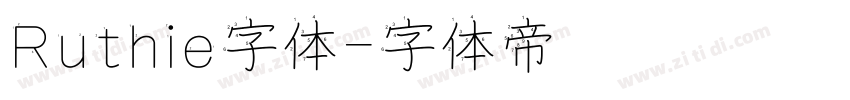 Ruthie字体字体转换