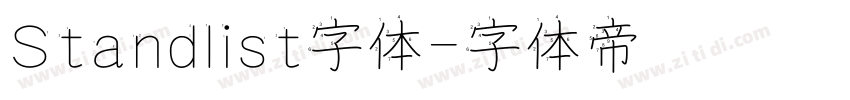 Standlist字体字体转换