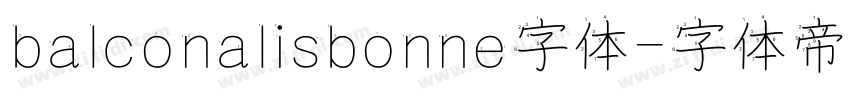 balconalisbonne字体字体转换