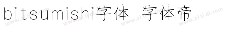 bitsumishi字体字体转换