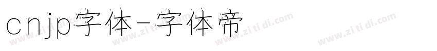 cnjp字体字体转换