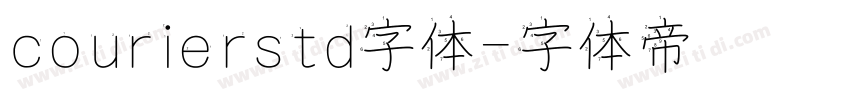 courierstd字体字体转换