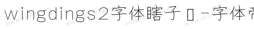 wingdings2字体瞎子啊字体转换