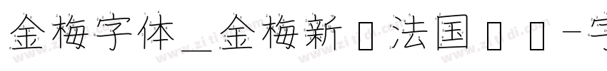 金梅字体_金梅新书法国际码字体转换
