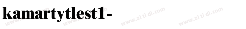 kamartytlest1字体转换