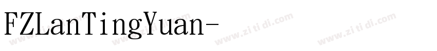 FZLanTingYuan字体转换