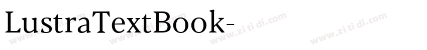 LustraTextBook字体转换