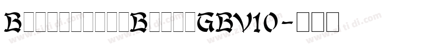 BigruixianBlackGBV10字体转换
