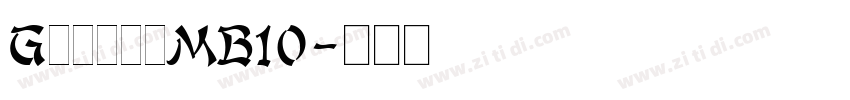 GothicMB10字体转换