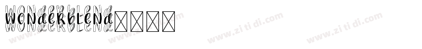 Wonderblend字体转换