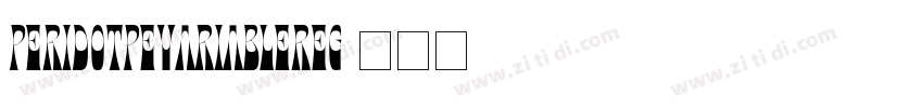 PeridotPEVariableReg字体转换